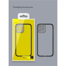 Чохол бампер Baseus Camera Lens Protector Frame Case для Iphone 12 Pro Max 6.7" Чорний