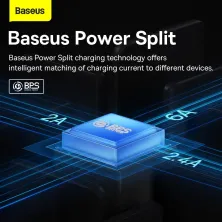 Кабель Baseus Flash Series 2 3-in-2 Fast Charging Data Cable  USB+Type-C to Lightning+Type-C+MicroUSB 100W 1.2m Синий