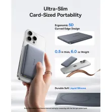 УМБ Baseus PicoGo AM41 Ultra-Slim Qi2 Magnetic 10000mAh 27W QC3.0+PD3.0 з функцією MagSafe и Qi2 15W Сірий