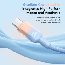 Кабель Baseus Discolor Series Fast Charging Data Cable USB to Type-C 100W 20V 5A 1m Блакитний