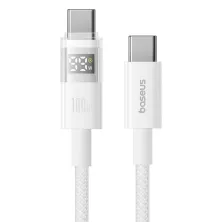 Кабель Baseus Display 2 Series Fast Charging Data Cable Type-C to Type-C 100W 20V 5A 2m Білий