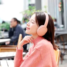 Беспроводные Bluetooth наушники Baseus Encok D02 Pro Розовый