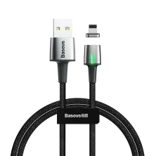 Кабель Baseus Zinc Magnetic Fast Charging Data Cable USB to Lightning 2.4A 1m Черный