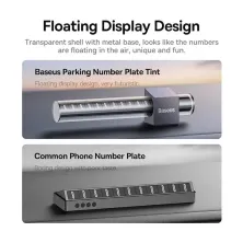 Автовизитка парковочная карта Baseus Number Plate Tint версия для двух номеров Черный