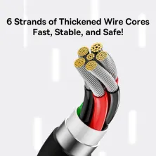 Кабель Baseus Superior Series Fast Charging Data Cable USB to Type-C 100W 20V 5A 1m Чорний
