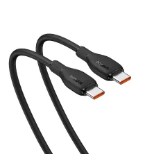 Кабель Baseus Pudding Series Fast Charging Data Cable Type-C to Type-C 100W 20V 5A 1.2m Чорний