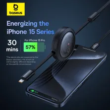 Кабель Baseus Free2Draw Retractable Crystal 3-in-1 Fast Charging Data Cable Type-C to Lightning+Type-C+MicroUSB 100W 1.1m Чорний