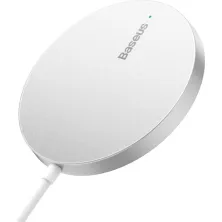 Бездротовий зарядний пристрій Baseus Simple Mini3 Magnetic з функцією MagSafe і Qi 15W Сріблястий