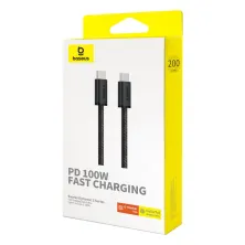 Кабель Baseus Dynamic 3 Series Fast Charging Data Cable Type-C to Type-C 100W 20V 5A 2m Чорний