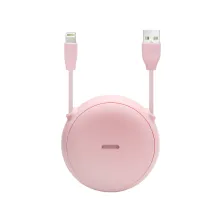 Кабель Baseus Lets Go Little Reunion One-Way Stretchable Cable USB to Lightning 2A 1m Рожевий