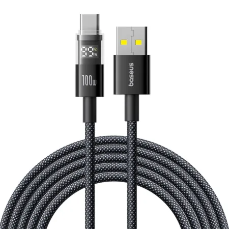 Кабель Baseus Display 2 Series Fast Charging Data Cable USB to Type-C 100W 20V 5A 2m Чорний