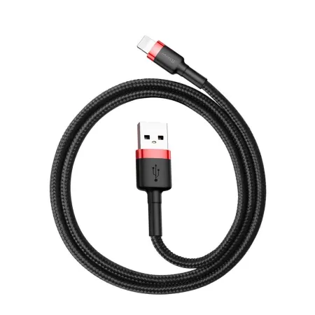 Кабель Baseus Cafule Cable USB to Lightning 2.4A 0.5m Чорно-Червоний