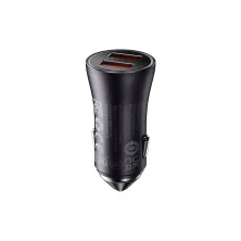 Автомобильное зарядное устройство Baseus Golden Contactor Max Dual Fast Charger Car Charger 60W 2USB Серый