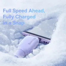 Кабель Baseus Pudding Series Fast Charging Data Cable USB to Lightning 2.4A 1.2m Фиолетовый