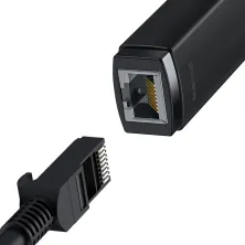 USB Переходник Baseus Lite Series Ethernet 100 Mbps Type-A to RJ45 Чорний
