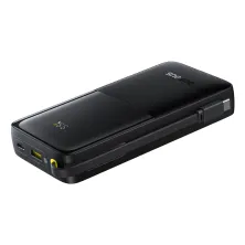 УМБ Baseus Bipow 2 with USB-C Cable 20000mAh 20W с технологией QC3.0+PD3.0 и Type-C кабелем 20W Чорний