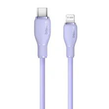 Кабель Baseus Pudding Series Fast Charging Data Cable Type-C to Lightning PD 20W 2m Фіолетовий
