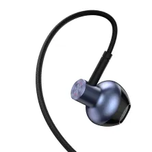 Наушники Baseus Encok H19 Wired Earphone 3.5mm Черный