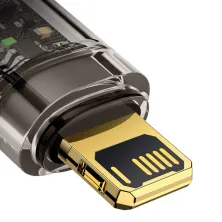 Кабель Baseus Explorer Series Auto Power-Off Fast Charging Data Cable USB to Lightning 2.4A 2m Черный