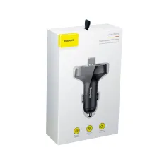 FM-трансмітер Baseus T-Typed MP3 Car Charger S-09 2USB 3.4A Black (CCALL-TM01)