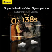 Бездротові Bluetooth навушники Baseus Bowie WM03 True Wireless TWS Earphones Білий