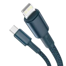 Кабель Baseus High Density Braided Fast Charging Data Cable Type-C to Lightning PD 20W 1m Синий