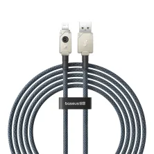 Кабель Baseus Unbreakable Series Fast Charging Data Cable USB to Lightning 2.4A 2m Сірий
