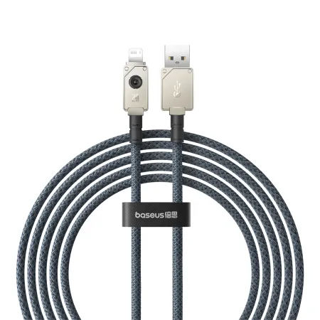 Кабель Baseus Unbreakable Series Fast Charging Data Cable USB to Lightning 2.4A 2m Сірий