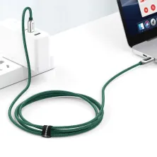 Кабель Baseus Display Series Fast Charging Data Cable Type-C to Type-C 100W 20V 5A 1m Зелений