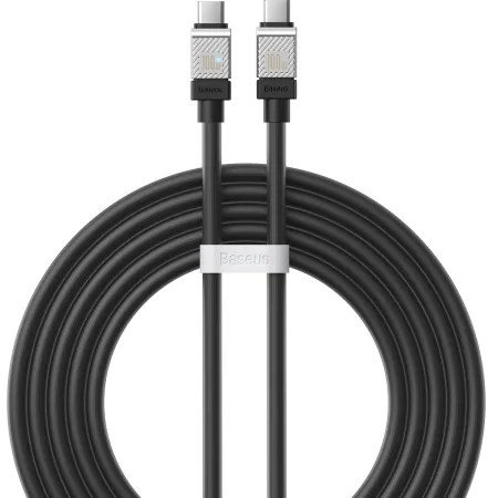Кабель Baseus CoolPlay Series Fast Charging Data Cable Type-C to Type-C 100W 20V 5A 2m Чорний