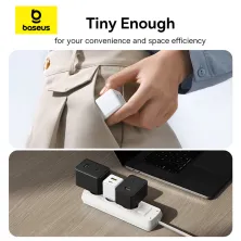 Мережевий зарядний пристрій Baseus Palm Fast Charger QC3.0+PD3.0 30W USB+Type-C 3A + Кабель Type-C to Type-C 60W 20V/3A 1м Білий