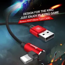 Кабель Baseus MVP Elbow Cable USB to Lightning 2A 1m Червоний