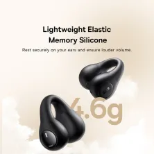 Беспроводные наушники открытого типа Baseus Bass 15 Clip Open-Ear Wireless TWS Earbuds Черный