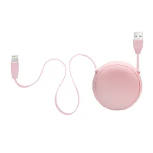 Кабель Baseus Lets Go Little Reunion One-Way Stretchable Cable USB to Lightning 2A 1m Рожевий