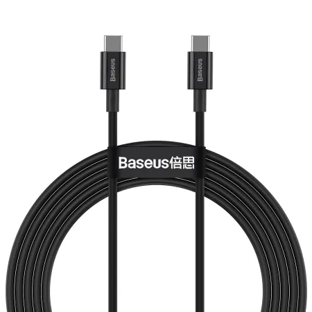 Кабель Baseus Superior Series Fast Charging Data Cable Type-C to Type-C 100W 20V 5A 2m Черный