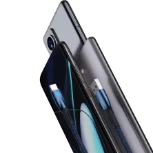 Кабель Baseus Glimmer Series Fast Charging Data Cable USB to Type-C 100W 20V 5A 2m Синій