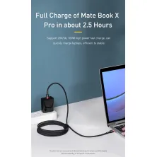 Кабель Baseus Cafule Flash Charging Data Line Cable Type-C to Type-C PD 2.0 QC 3.0 100W 20V 5A 2m Чорно-Червоний