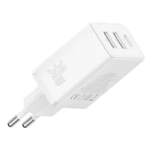 Сетевое зарядное устройство Baseus Cube Fast Charger QC3.0+PD3.0 30W 2USB+Type-C 3A Белый