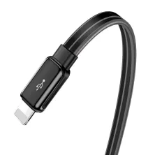 Кабель Baseus Glowing Fast Charging Data Cable USB to Lightning 2.4A 1m Чорний