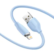 Кабель Baseus Jelly Liquid Silica Gel USB to Lightning 2.4A 2m Синій