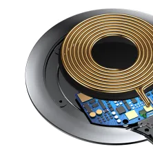 Беспроводное зарядное устройство Baseus Metal Wireless Charger с технологией Qi 10W Черный