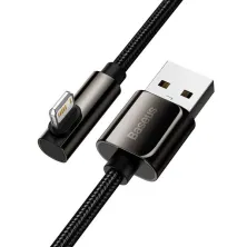 Кабель Baseus Legend Series Fast Charging Elbow Cable USB to Lightning 2.4A 1m Чорний