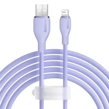 Кабель Baseus Pudding Series Fast Charging Data Cable USB to Lightning 2.4A 2m Фиолетовый