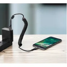 Кабель Baseus Fish Eye Spring Data Cable USB to Lightning 2A 1m Чорний