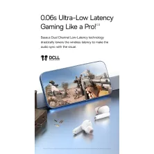 Бездротові Bluetooth навушники Baseus Bowie M1 з функцією шумозаглушення ANC Білий