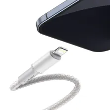 Кабель Baseus High Density Braided Fast Charging Data Cable Type-C to Lightning PD 20W 2m Белый