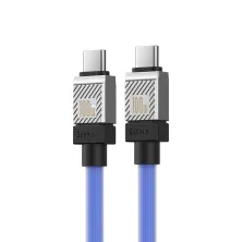 Кабель Baseus CoolPlay Series Fast Charging Data Cable Type-C to Type-C 100W 20V 5A 2m Синій