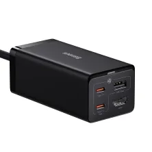 Сетевое зарядное устройство Baseus GaN5 Pro Desktop Fast Charger 67W USB+2Type-C+HDMI + кабель Baseus Type-C to Type-C 100W 20V/5A 1м Черный