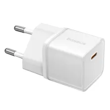 Мережевий зарядний пристрій Baseus GaN5S Fast Charger 1C PD3.0 20W Type-C 3A Білий