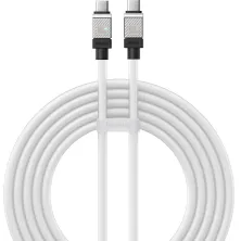 Кабель Baseus CoolPlay Series Fast Charging Data Cable Type-C to Type-C 100W 20V 5A 2m Білий